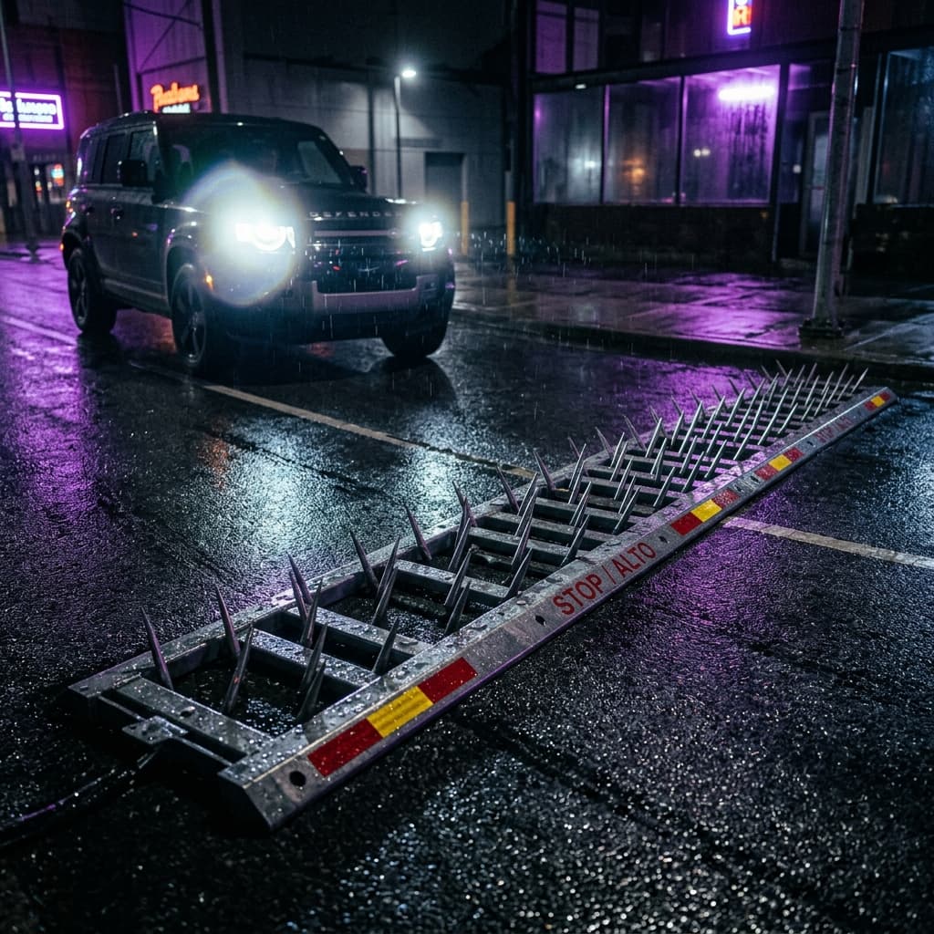 Pinchos de control vehicular y luces de coche